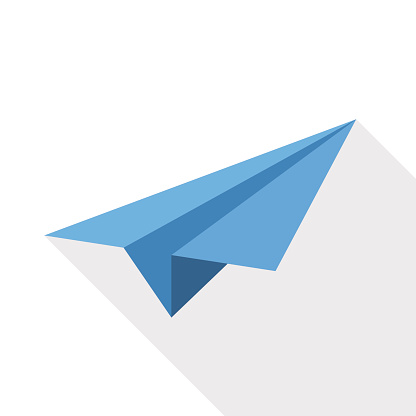 Paper Airplane Clip Art, Vector Images & Illustrations