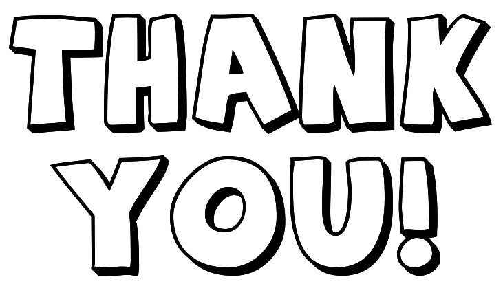 Thank You Clip Art Black And White - Free Clipart ...