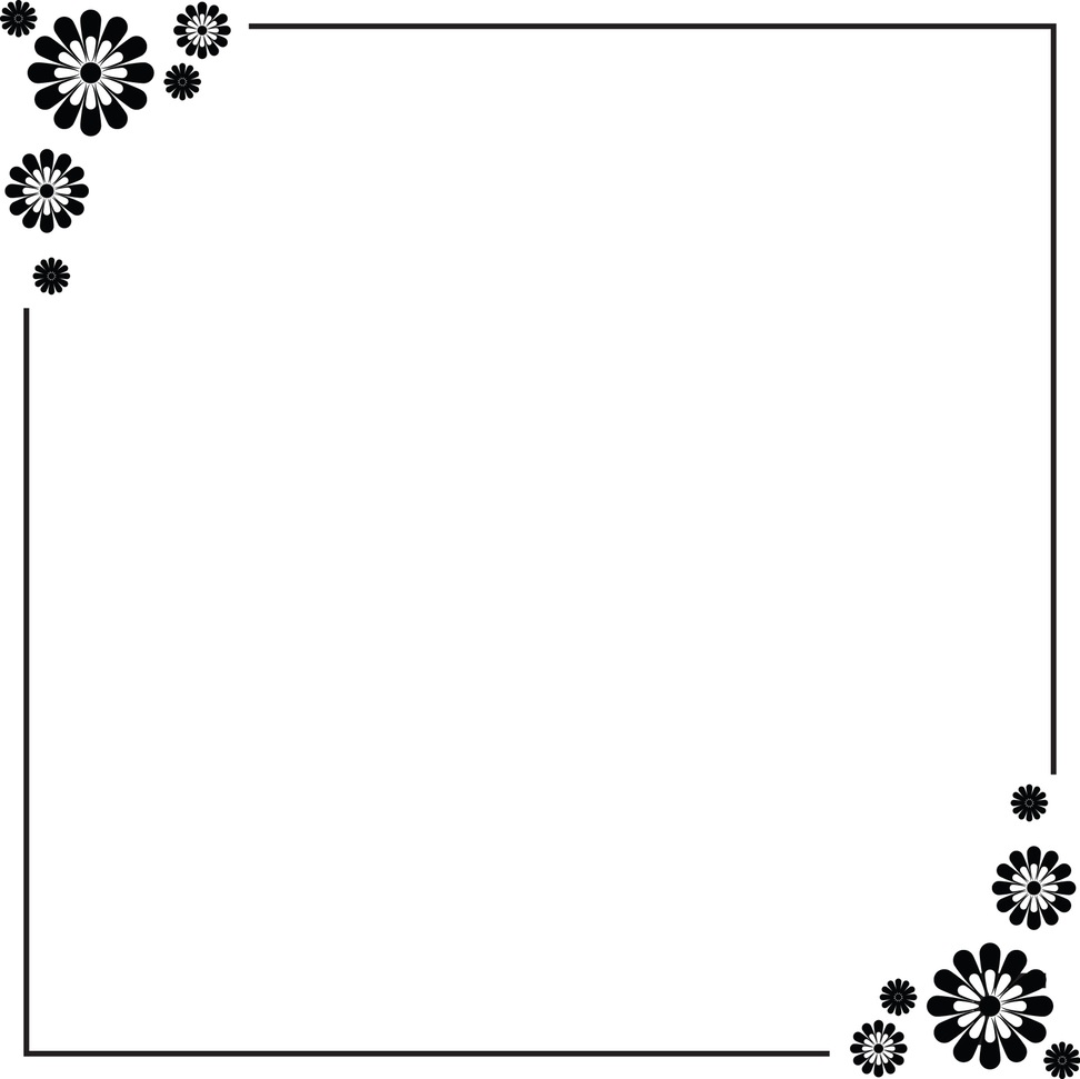 Simple Flower Border Designs For A4 Paper Cliparts Co Foiled Card ...