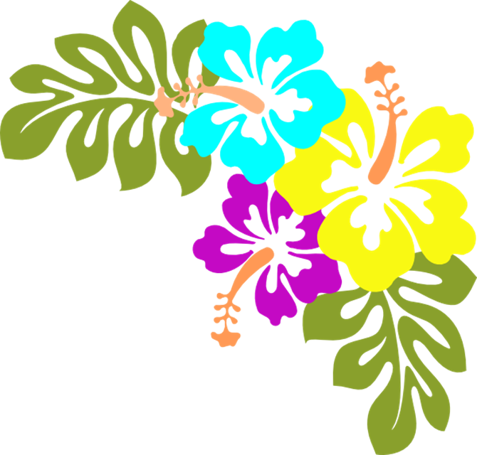 Hawaiian Flowers Clip Art Free | Many Flowers