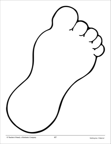 Footprint: Large Pattern - Scholastic Printables