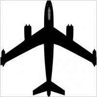 Boeing Plane Silhouette clip art Vector clip art - Free vector for ...