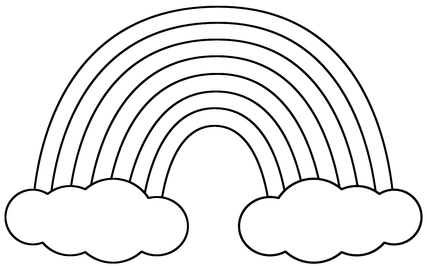 rainbow cloud coloring pages - photo #5