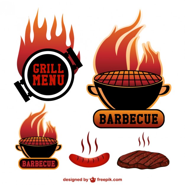 Barbecue cooking logos Vector | Free Vector Download In .AI, .EPS ...