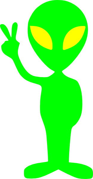 Little Green Alien Clip Art - vector clip art online ...