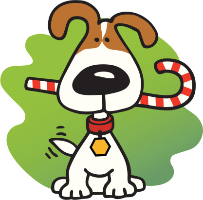 Christmas Puppy Clip Art, Vector Images & Illustrations