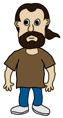 Person standing clipart