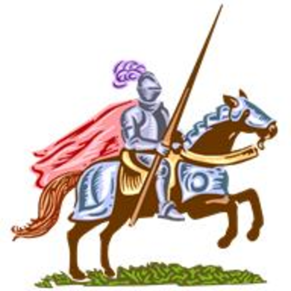 Knight on horse clip art - ClipartFox
