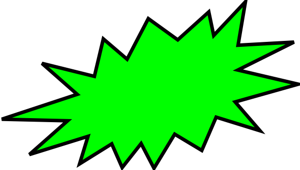 Green Burst Clip Art - vector clip art online ...