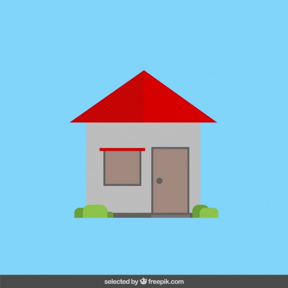 Free vector House in flat design #12574 | My Graphic Hunt