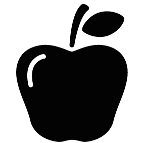 Apple Silhouette | Silhouette of Apple