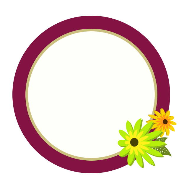 Flowers Vector Frame PNG Image - WOWPNG