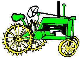 Antique Tractors Clipart