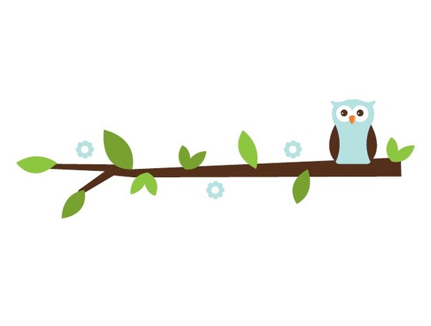 Owl On Branch Clip Art Clipart - Free to use Clip Art Resource