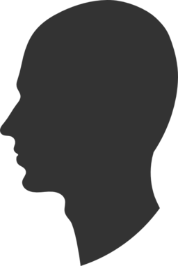 Head profile clip art