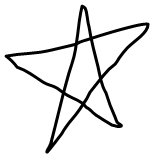 Clipart of hand drawn star