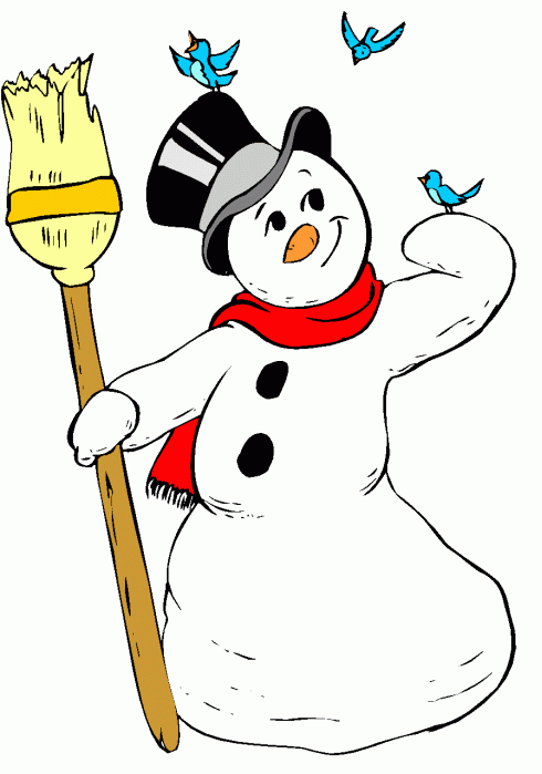 Animated Snowman Clipart