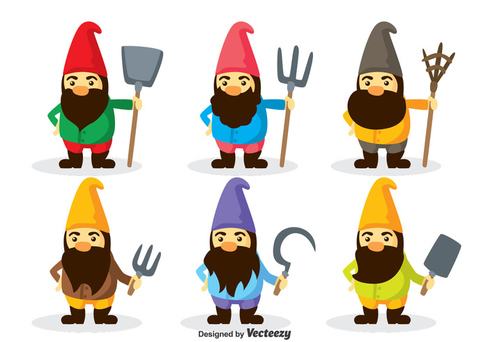 467 views Gnome Characters Vector - Download Free Vector Art, Stock Graphics ...