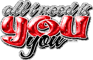 Myspace Glitter Graphics All I Need is You Page