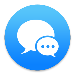 iMessage Blue V2 icon 1024x1024px (ico, png, icns) - free download ...