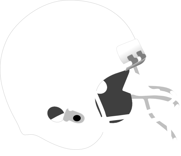 football helmet clip art black and white - photo #49