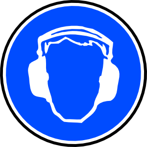 Mandatory Ear Protection clip art - vector clip art online ...