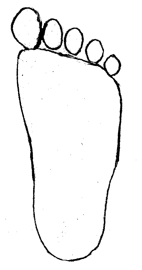 walking feet coloring pages - photo #14