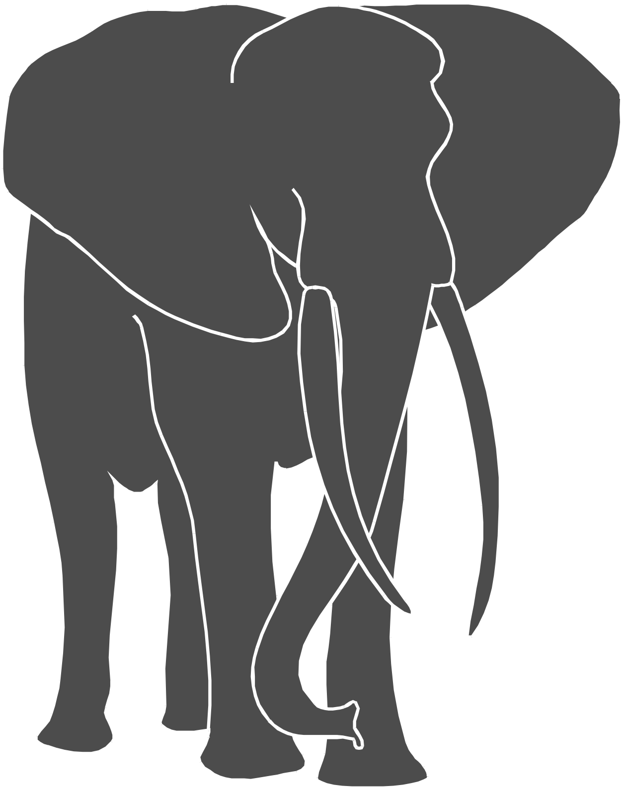 free clip art elephant silhouette - photo #27