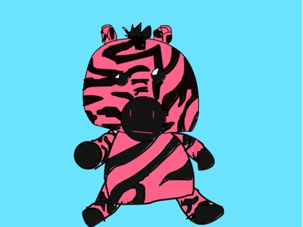 neon the pink zebra by thegirlonfire1 | Create Art | Disney