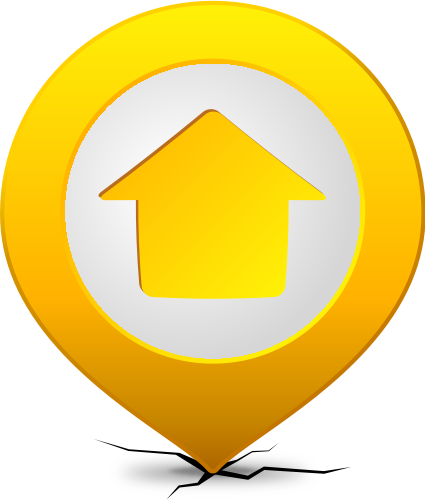 Location map pin HOME YELLOW | SVG(VECTOR):Public Domain | ICON ...