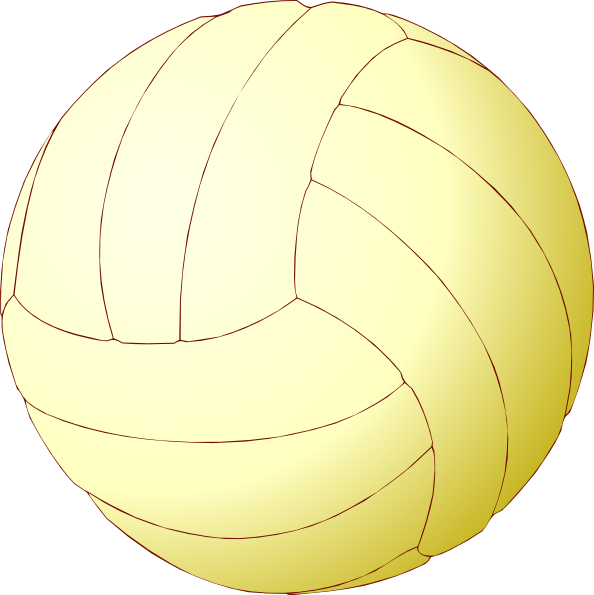 clipart picture of a volleyball - photo #33