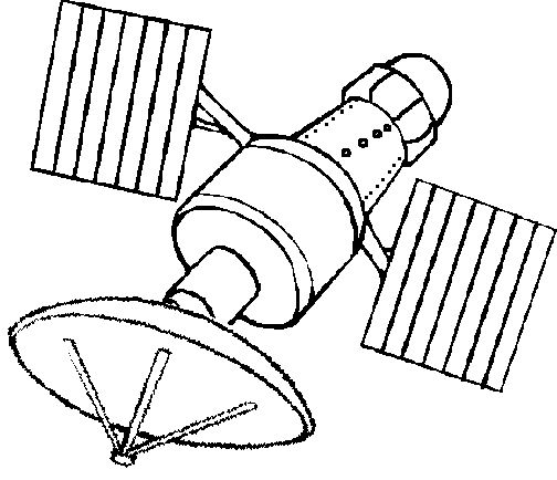 spaceship clipart black and white - photo #14