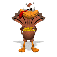 Happy Turkey Day, animated Thanksgiving Dinner clip art pictures ...