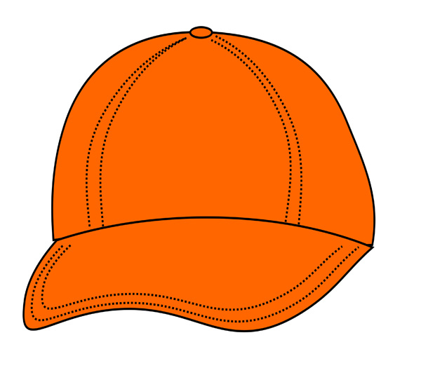 Bright Orange Cap - Free Clip Art
