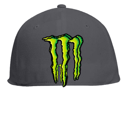 monster energy hat - Flat Bill Fitted Hats 123-969 - Custom ...