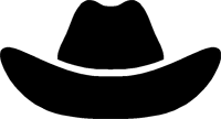 825 views Cowboy Hat Outline