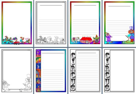 Circus Theme Teaching Resources, printable banners, borders and more