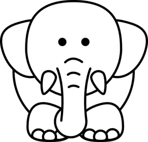 Easy Elephant Drawing - ClipArt Best