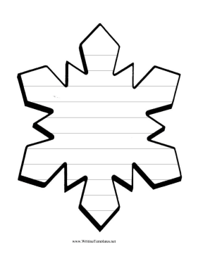 snowflake template – Clipart Free Download