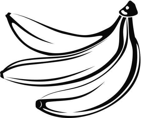 Drawing Of A Bunch Of Bananas Clip Art, Vector Images ...