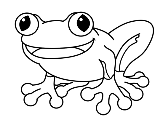 frog line drawing how to draw a frog how to draw animals ...