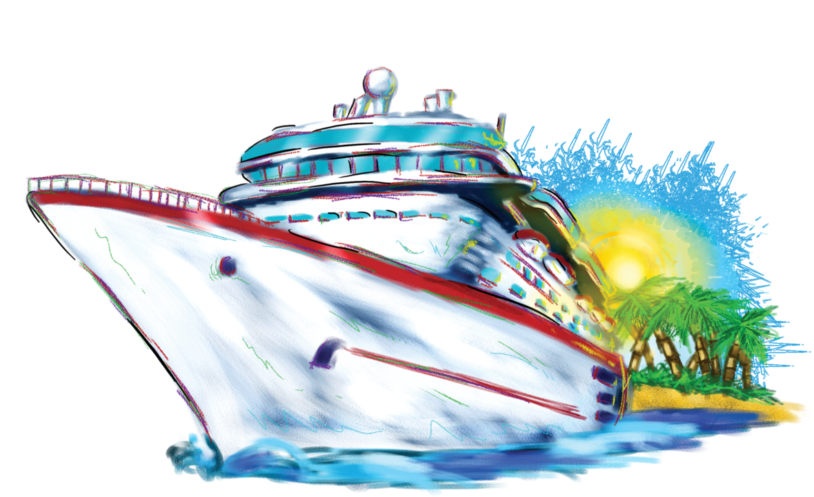 Cruise vacation clipart