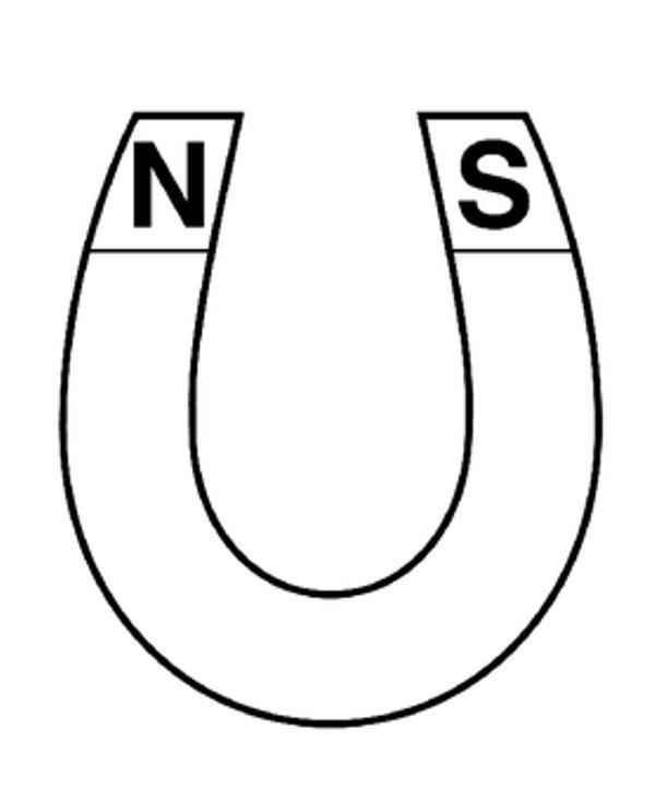 Printable Horse Shoe Magnet Coloring Pages - Color Zini