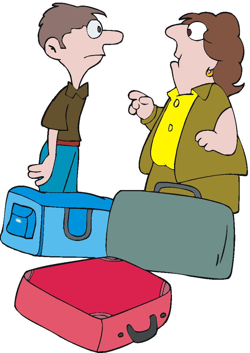 Clipart of two people talking