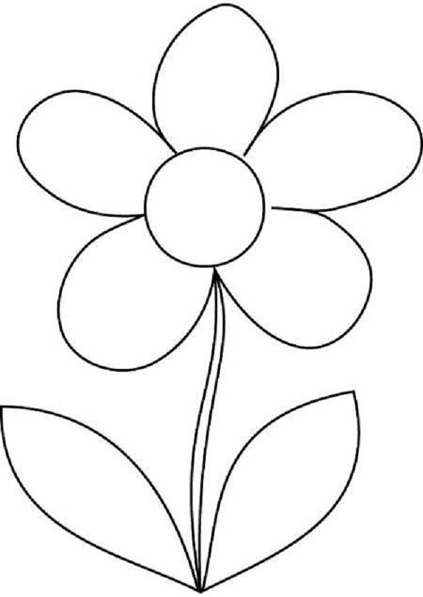 flower clipart coloring - photo #48