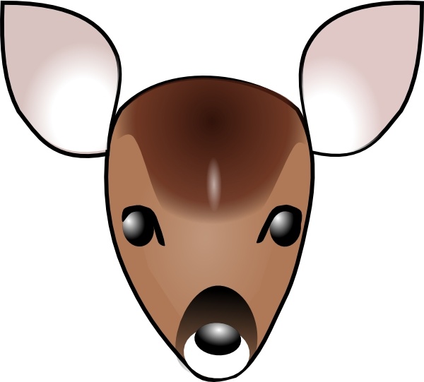 Deer Head clip art Free vector in Open office drawing svg ( .svg ...