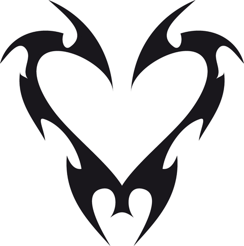 Simple Heart Tattoo Designs For Men | Free Download Clip Art ...