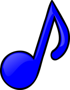 Colourful music notes clipart