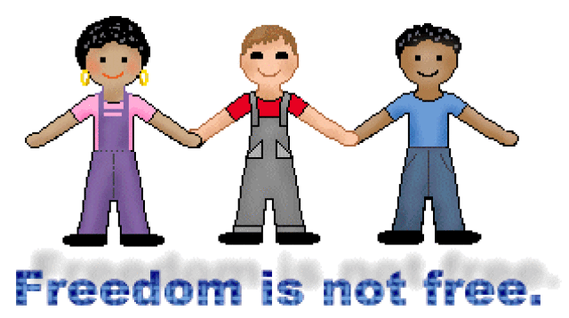 Martin Luther King Jr Day Clip Art Of A Row Of Three Children ...