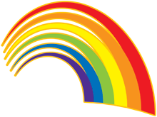 Half Rainbow Clipart - Free Clipart Images